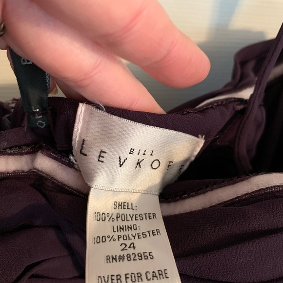 Bill Levkoff plum bridesmaid dress - Picture 3 of 5